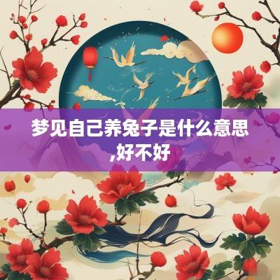 梦见自己养兔子是什么意思,好不好