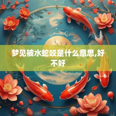 梦见被水蛇咬是什么意思,好不好