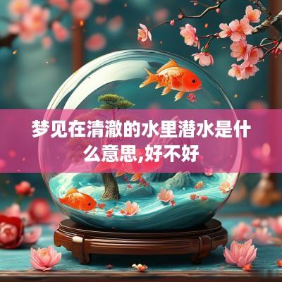 梦见在清澈的水里潜水是什么意思,好不好