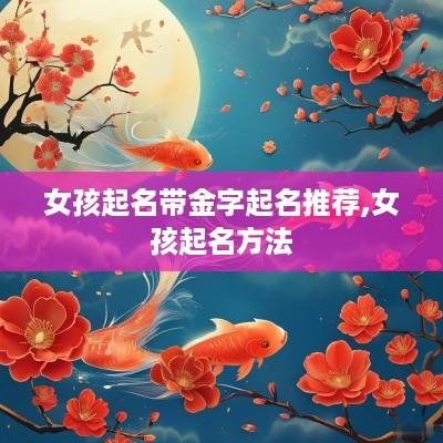 女孩起名带金字起名推荐,女孩起名方法