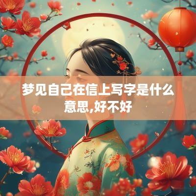 梦见自己在信上写字是什么意思,好不好