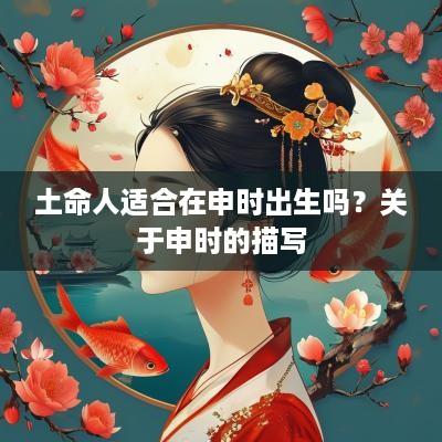 土命人适合在申时出生吗？关于申时的描写