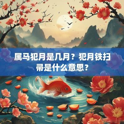 属马犯月是几月？犯月铁扫帚是什么意思？