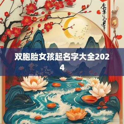 双胞胎女孩起名字大全2025