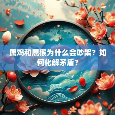 属鸡和属猴为什么会吵架？如何化解矛盾？