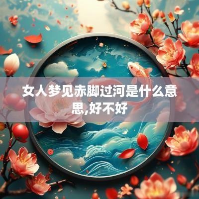 女人梦见赤脚过河是什么意思,好不好