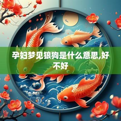孕妇梦见狼狗是什么意思,好不好