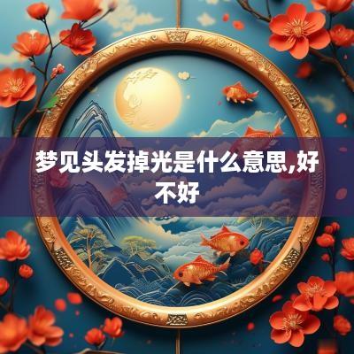 梦见头发掉光是什么意思,好不好
