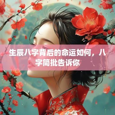 生辰八字背后的命运如何，八字简批告诉你