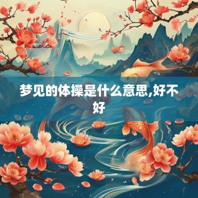 梦见的体操是什么意思,好不好