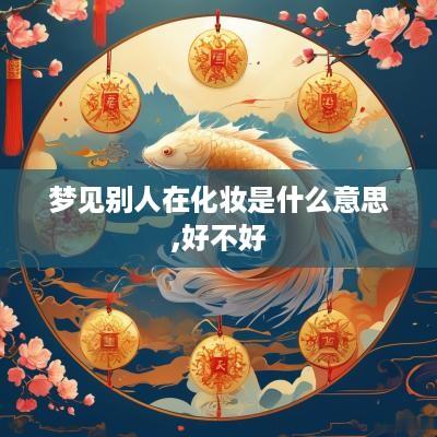 梦见别人在化妆是什么意思,好不好