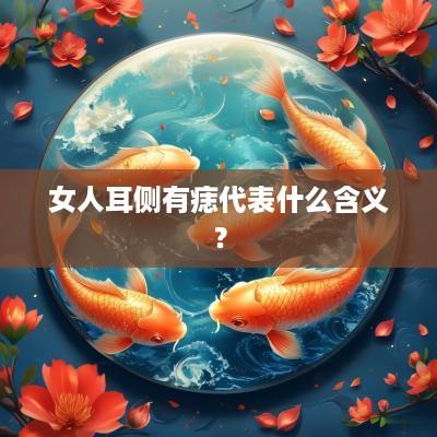 女人耳侧有痣代表什么含义？