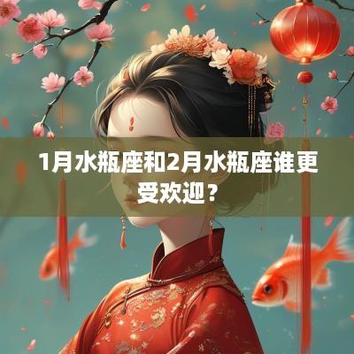 1月水瓶座和2月水瓶座谁更受欢迎？