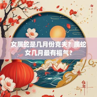 女属蛇是几月份克夫？属蛇女几月最有福气？