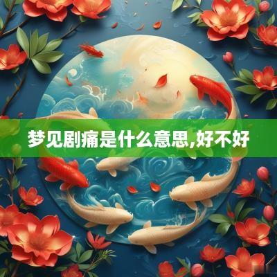 梦见剧痛是什么意思,好不好