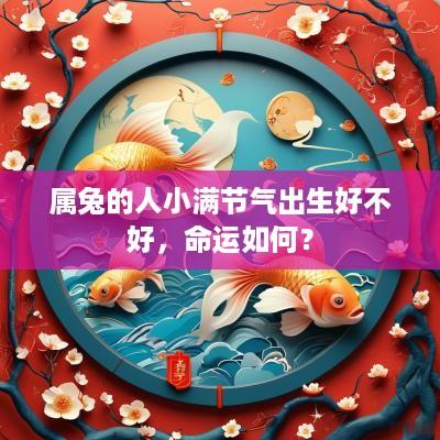 属兔的人小满节气出生好不好，命运如何？
