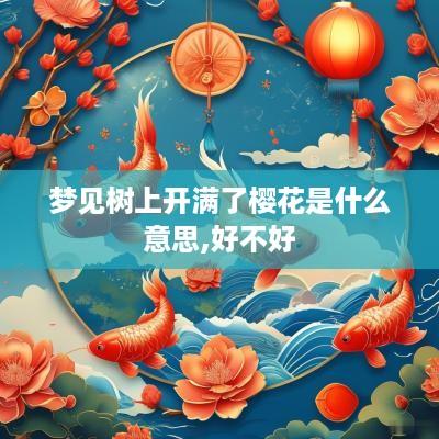 梦见树上开满了樱花是什么意思,好不好