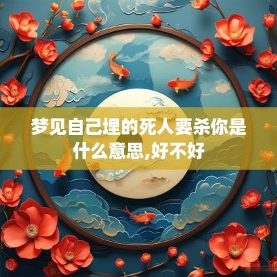 梦见自己埋的死人要杀你是什么意思,好不好