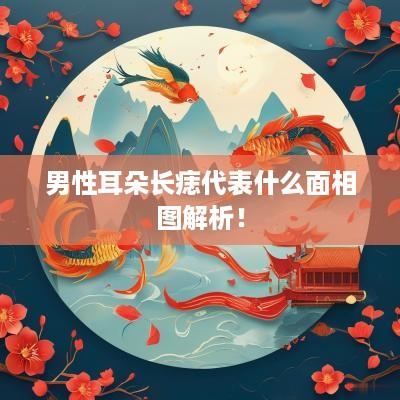 男性耳朵长痣代表什么面相图解析！
