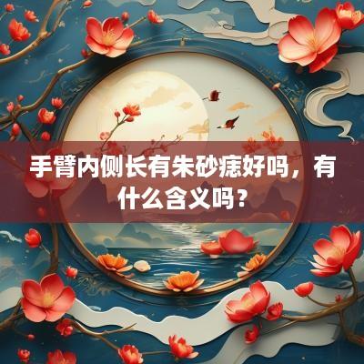 手臂内侧长有朱砂痣好吗，有什么含义吗？