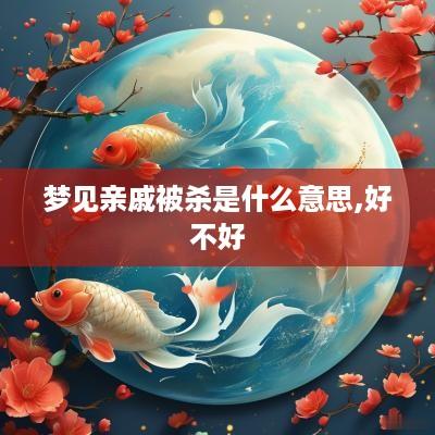 梦见亲戚被杀是什么意思,好不好