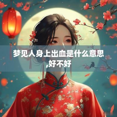 梦见人身上出血是什么意思,好不好