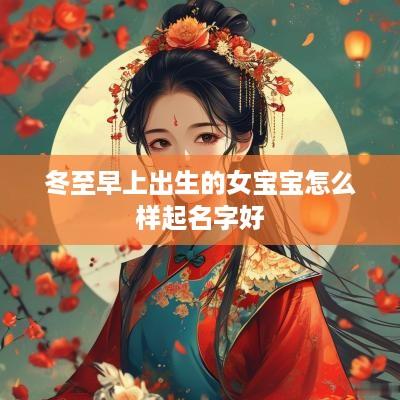 冬至早上出生的女宝宝怎么样起名字好