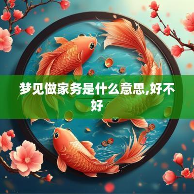 梦见做家务是什么意思,好不好