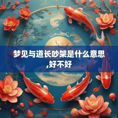 梦见与道长吵架是什么意思,好不好