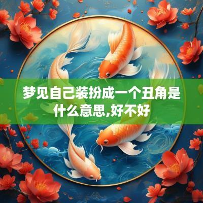 梦见自己装扮成一个丑角是什么意思,好不好