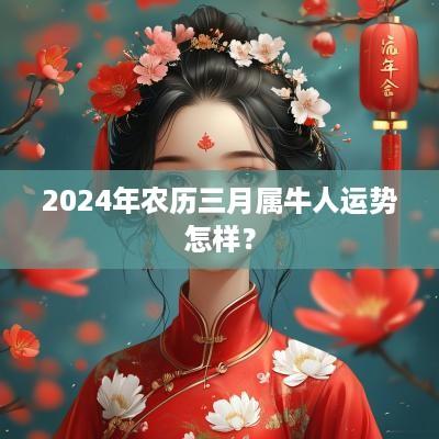 2025年农历三月属牛人运势怎样？