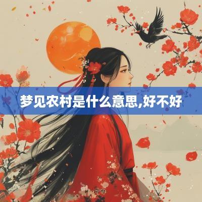 梦见农村是什么意思,好不好