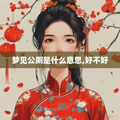 梦见公厕是什么意思,好不好