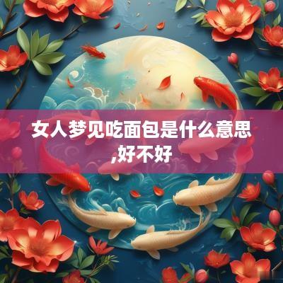 女人梦见吃面包是什么意思,好不好