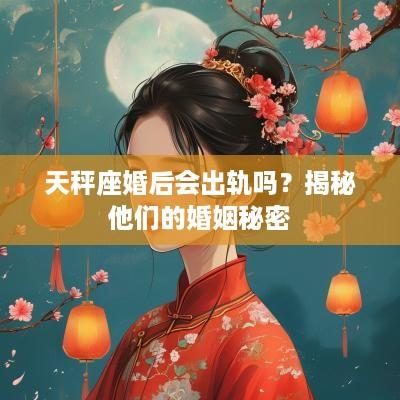 天秤座婚后会出轨吗？揭秘他们的婚姻秘密