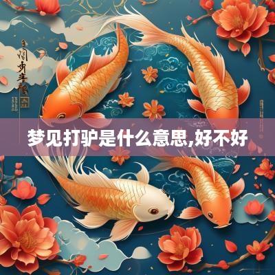 梦见打驴是什么意思,好不好
