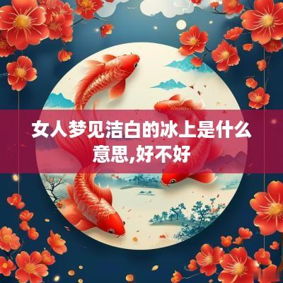女人梦见洁白的冰上是什么意思,好不好