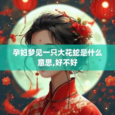 孕妇梦见一只大花蛇是什么意思,好不好
