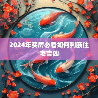 2025年买房必看如何判断住宅吉凶