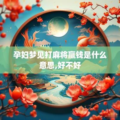 孕妇梦见打麻将赢钱是什么意思,好不好