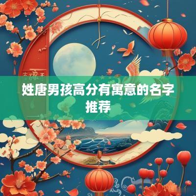 姓唐男孩高分有寓意的名字推荐