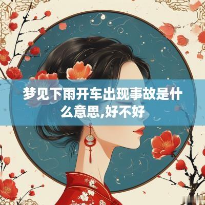 梦见下雨开车出现事故是什么意思,好不好
