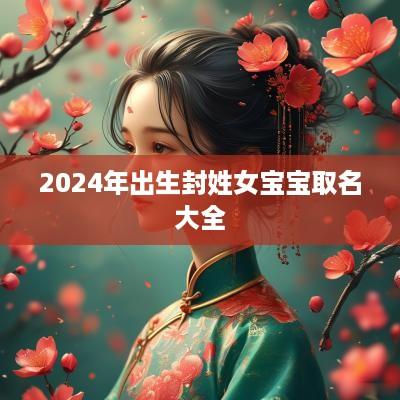 2025年出生封姓女宝宝取名大全