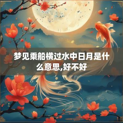 梦见乘船横过水中日月是什么意思,好不好