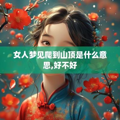 女人梦见爬到山顶是什么意思,好不好
