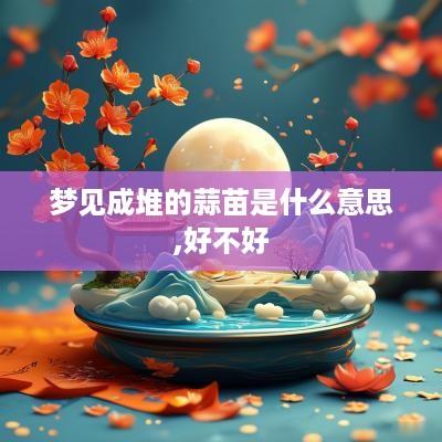 梦见成堆的蒜苗是什么意思,好不好