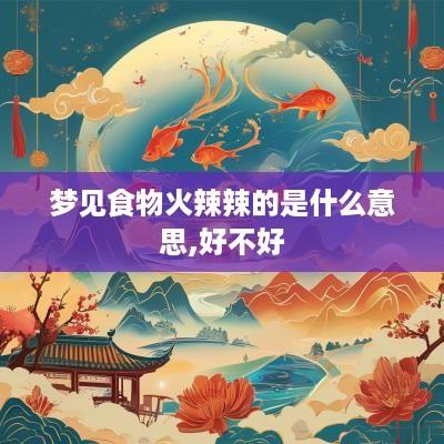 梦见食物火辣辣的是什么意思,好不好
