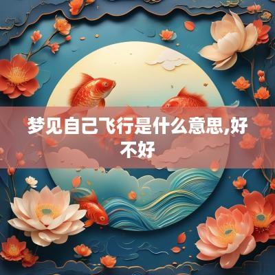 梦见自己飞行是什么意思,好不好