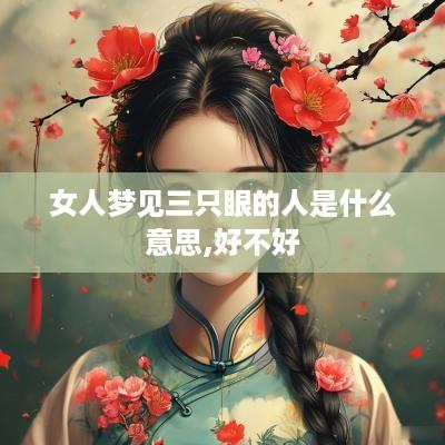 女人梦见三只眼的人是什么意思,好不好