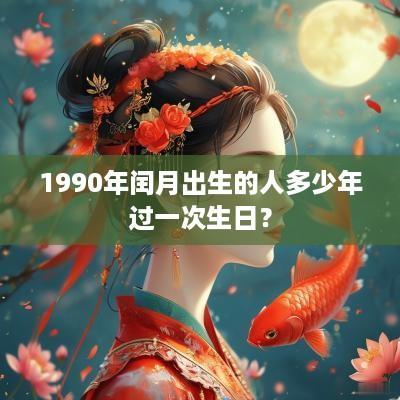 1990年闰月出生的人多少年过一次生日？